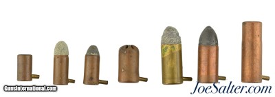 Pinfire Ammo Lot 5mm & 7mm Seven Rounds Shot and Ball