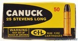 Canuck 25 Stevens Long Ammunition 50 Rounds C-I-L