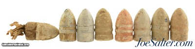 Identified Civil War Bullet Lot 8 Count Sharps & Richmond & Variants