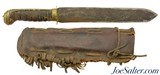 Antique M1860 Type Sword Theater Made Bowie Knife with Sheath Civil War