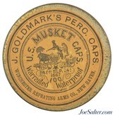 Exellent Original Winchester J. Goldmark's Musket Percussion Caps Patent 1867
