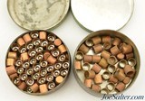 Two Early UMC Percussion Cap Tins Full & Partial Dog's Head Logo Indian Wars Era - 3 of 3