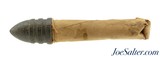 Original Civil War Sharps Sporting Cartridge 56 Caliber Ringtail Bullet - 1 of 4