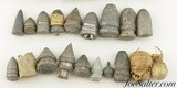 Civil War to Modern Lead Bullet / Slug Collection 31 Pieces From 36 to 76 Caliber - 2 of 5