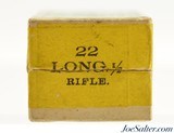 Rare First 22 LR Black Powder Ammo Made By Winchester Circa 1890 Full Box - 5 of 7