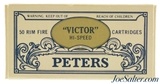 Excellent Peters Antique Box Series 1977 "Victor" Hi-Speed 22 LR Full - 1 of 7
