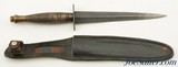WWII Fairbairn-Sykes Third Pattern British Commando Knife and Sheath - 2 of 12