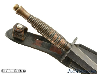 WWII Fairbairn-Sykes Third Pattern British Commando Knife and Sheath