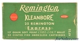 Full Box 25 Remington Express Ammo 117 Grain Soft Point CORE-LOKT 20 Rds