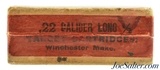Winchester 22 Long Black Powder Ammo Full Box Circa 1890's - 2 of 7