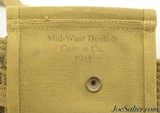 Excellent WWII Web Gear Group Belt First Aid kit and Mag Pouch - 6 of 8