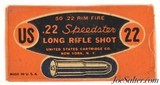 Scarce US Cartridge Company 1931 Speedster 22 LR Shot Full Box Ammo - 1 of 7