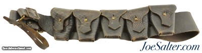 British P-1903 1922 Dated 5 Pouch Leather Bandoleer
