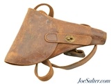 WW1 French Leather Holster Mle Lebel Model 1892 - 1 of 4
