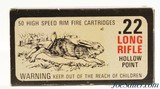 Gambles Stores Hiawatha 22 LR Ammo Full 1970's Wild Game Issue Rabbit - 1 of 5