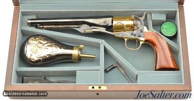 Cased Colt Signature Series 1860 Army Gold Cavalry W/ Accessories