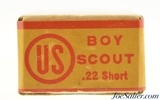 Very Rare Sealed! US Cart. Co. Boy Scout 22 Short Ammo Lowell, Mass Circa 1910-15 - 5 of 6