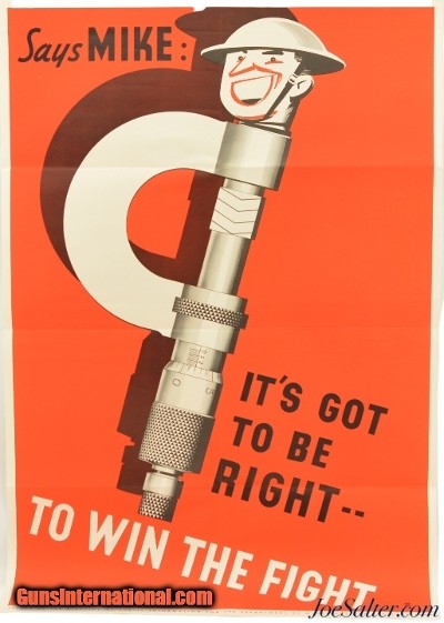 WWII Canadian War Poster "Says Mike: It's Got to Be Right...To Win the Fight"