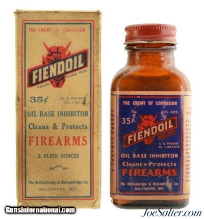 Vintage Fiendoil Glass Bottle 2oz. 1920's-30's