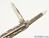 German Sterling Silver 4-Blade Pen Folding Pocket Knife - 4 of 5