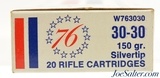 Winchester '76 Bicentennial 30-30 Ammo Full Box 150 Gr Silvertip - 3 of 6