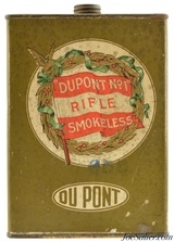 Near Excellent Dupont No. 1 Rifle Smokeless Powder Tin WWI Era - 1 of 5