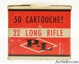 French 22 Long Rifle Ammo Cartoucherie Francaise Middle Issue Foreign Cartridge - 3 of 4