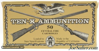 Full Box Ten-X 44-40 Reload Ammunition 200 Gr. RNFP Mfg. For SASS