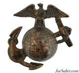 WWI USMC Enlisted Hat Insignia 1914-22 EGA Service - 1 of 4