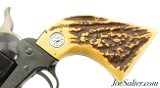 Colt Single Action Army Frontier Scout 22 LR Faux Stag Grips 1958 w/ Holster - 5 of 13
