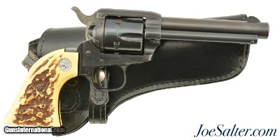 Colt Single Action Army Frontier Scout 22 LR Faux Stag Grips 1958 w/ Holster