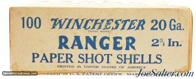 Winchester Ranger 20 GA Paper Primed Shot Shells Partial Box 85 Count - Image 4 of 7