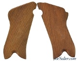 Luger P.O8 Walnut Checkered Grips Post War - 1 of 5
