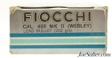 Full Box Fiocchi 455 MK II Webley Ammo 262 Gr Lead Round Nose 50 Rds - 2 of 3