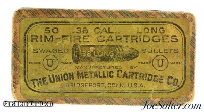 Full Box UMC 38 Long Rim Fire Black Powder Ammo "Fabric" Box