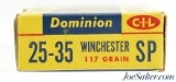 Excellent Dominion CIL 25-35 Ammunition 117 Grain Soft-Point Full Box - 3 of 6