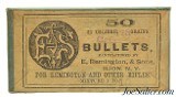 Rare Early E. Remington & Sons 32 Caliber Bullets Partial Box Circa 1870's - 1 of 5
