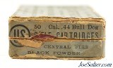 Scarce US Cartridge Co. 44 Bull Dog Caliber BP Ammo Full Box Lowell, Mass - 3 of 9