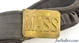 US Mills Model 1894 Mounted Cartridge Belt MASS. - 2 of 8