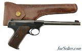Colt .22 LR Woodsman 1st Series Target Model & Heiser Holster Mfg 1934