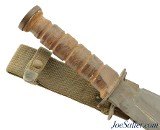 WWII USN Mk2 Fighting Knife and Sheath Robeson Cutlery (RCC) - 1 of 12