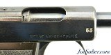 Documented City of London Police Issued Webley Metropolitan Police Model .32 Auto Pistol - 4 of 15