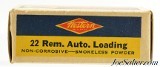 Rare Western 22 Rem Auto Ammo "Bullesye" Target Logo Full Box Excellent - 4 of 7