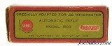 Remington UMC 22 Win Auto "Ungreased" Ammo 1920's Full Model 1903 - 2 of 7