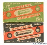 Czechoslovakia 22 Short & 22 LR Ammo Foreign Collector Cartridges Post WWII - 1 of 6
