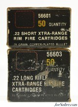 Sears Ted Williams 1978 Issues 22 Short & 22 Long Rifle Ammo Boxes - 3 of 4