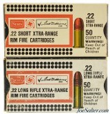 Sears Ted Williams 1978 Issues 22 Short & 22 Long Rifle Ammo Boxes - 1 of 4