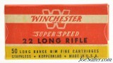 Brick Fresh Winchester Super Speed 22 LR Ammo Full Box 1946 Issues - 1 of 7