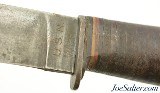 WWII USN MK1 Pal RH 35 W Fighting Knife with Scabbard - 3 of 9