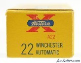 Full Box Western 22 Winchester Automatic Ammo 45 Gr 50 Rds Excellent - 5 of 7